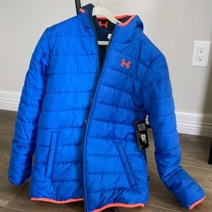 Boys Under Armour reversible jacket with hoodie